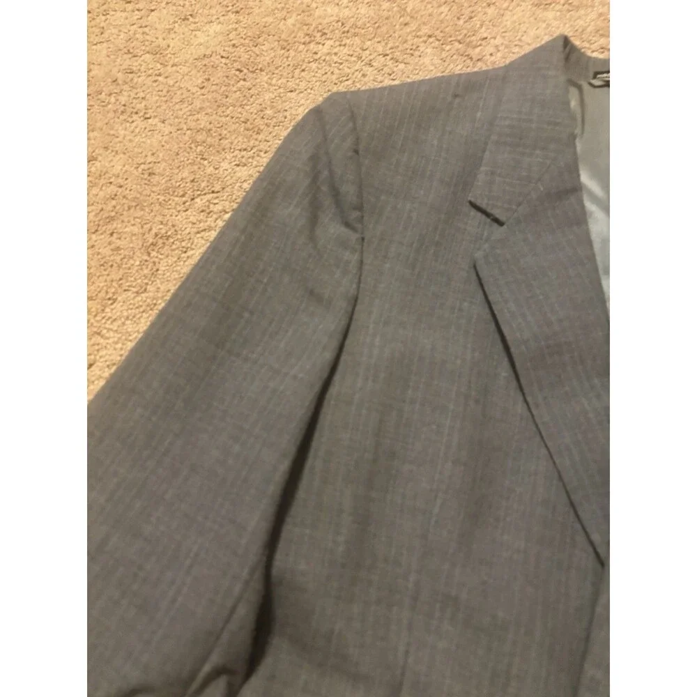 Andhurst Gray Suit Jacket Used 42L Made In Romania